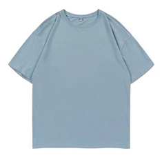 انخفاض الكتف رجل تي شيرت