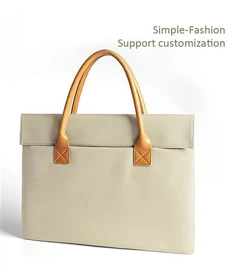 حقيبة كمبيوتر محمول جلدية خفيفة الوزن